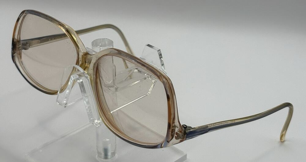 B.G. Carisma Vintage Eyeglasses Pink Gradient Oversized Square Frames